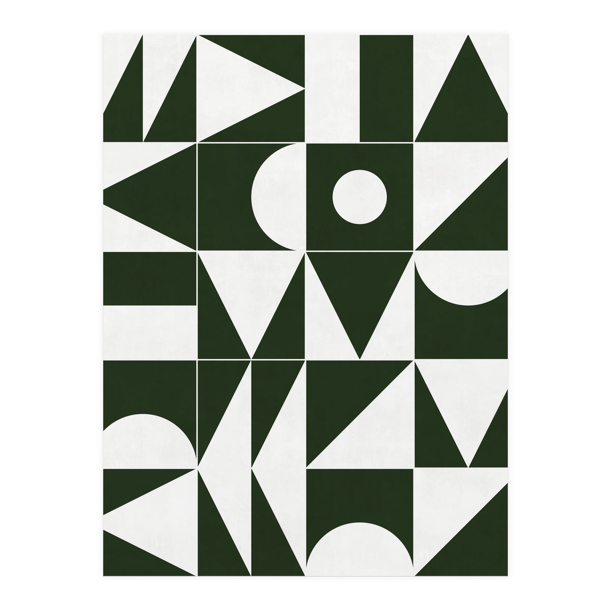 My Favorite Geometric Patterns No.15 - Deep Green (Print Only)
