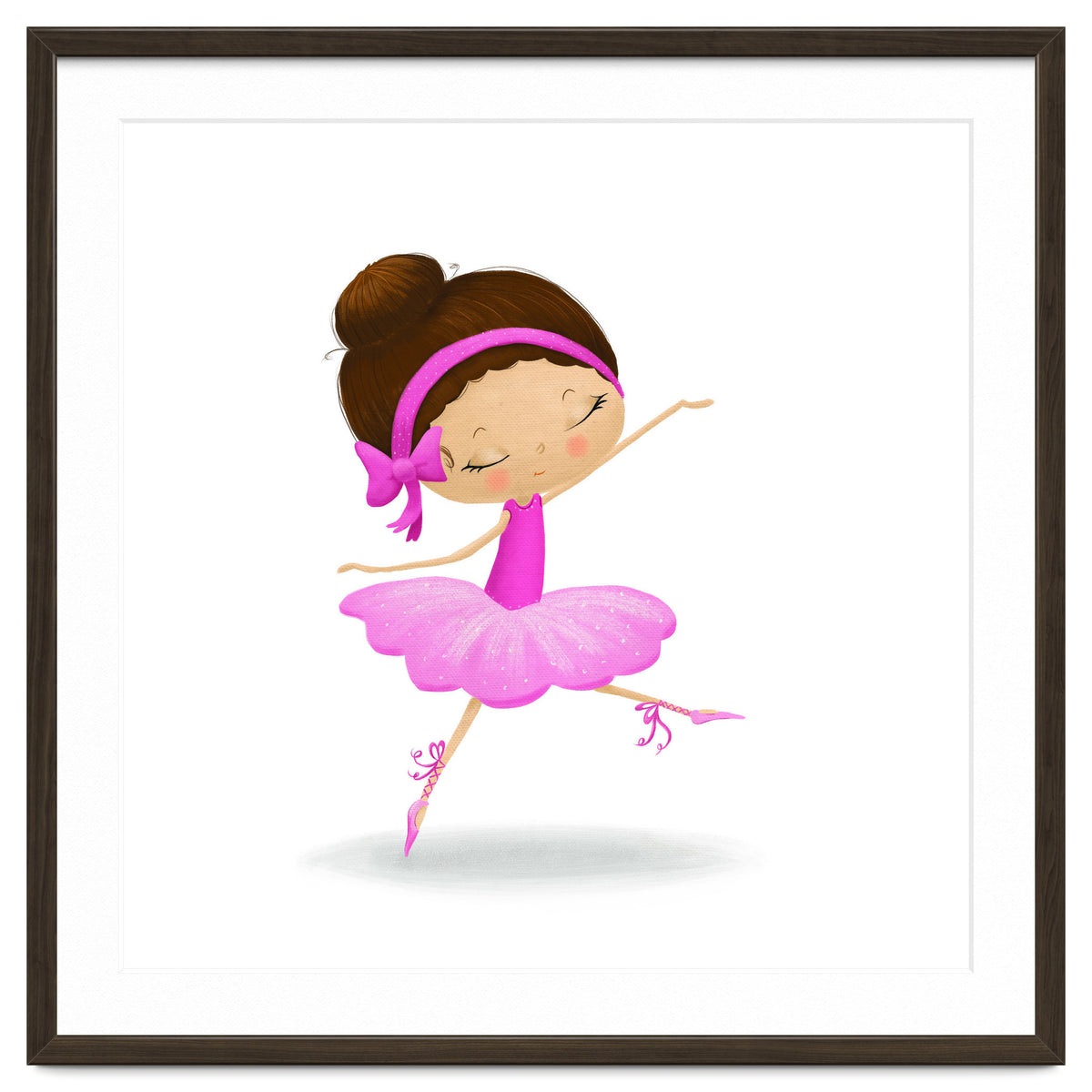 Adorable Ballerina Nursery Print