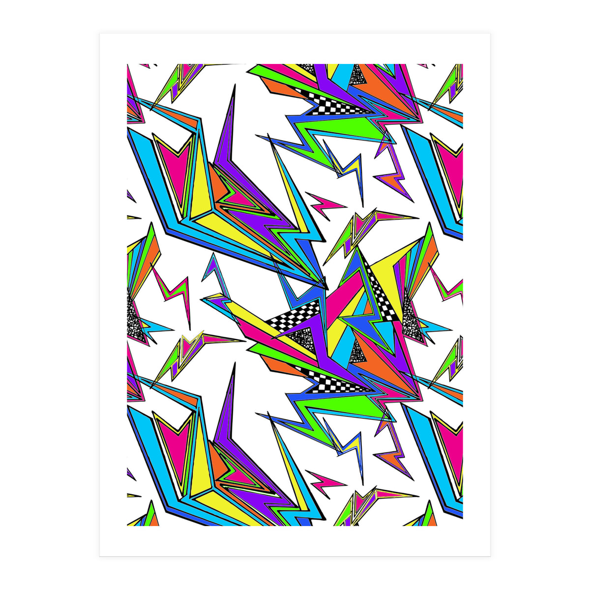 Neon Kapow White (Print Only)