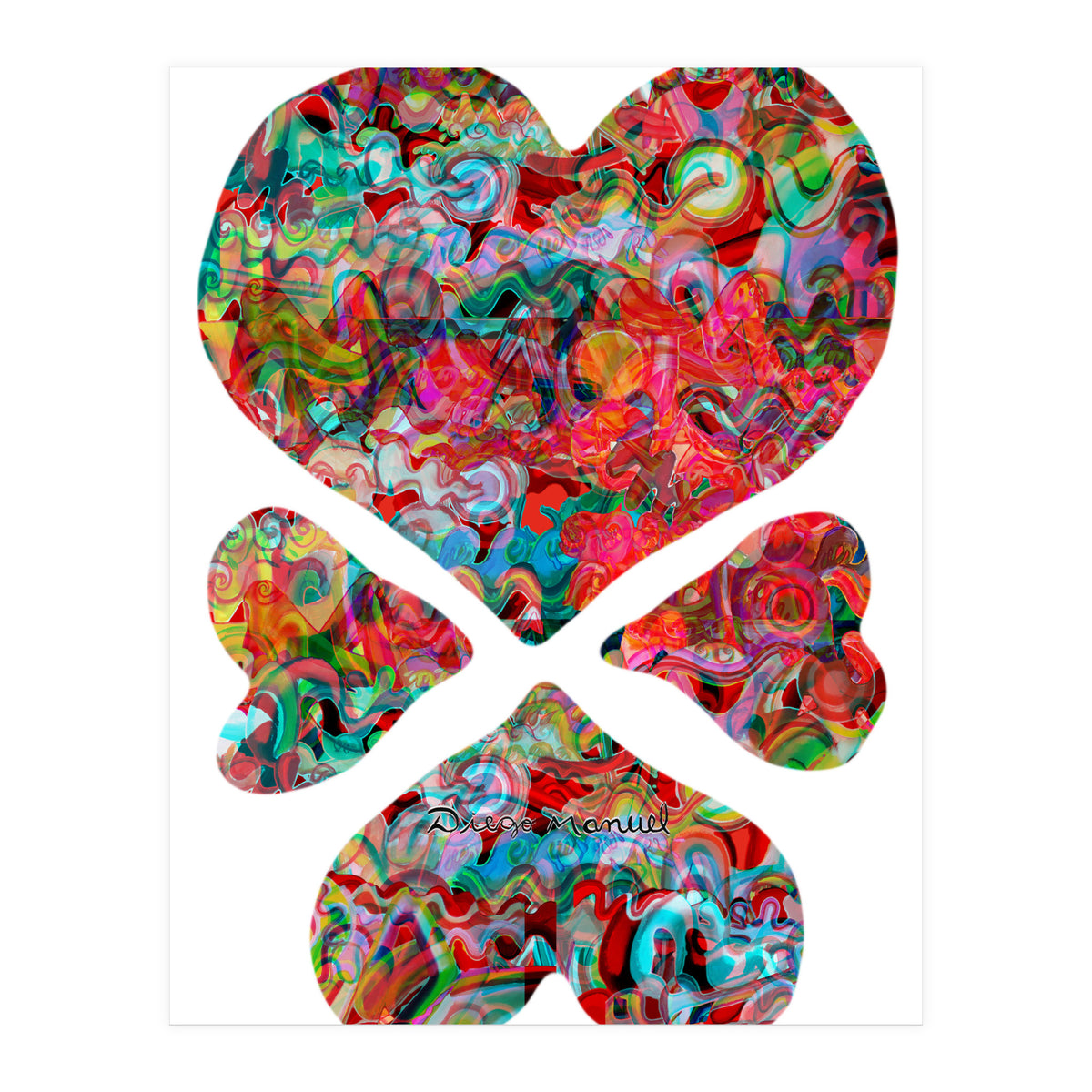 4 Corazones Copia (Print Only)