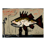 Brown Trout in Abstract Style Painting (Print Only) thumbnail