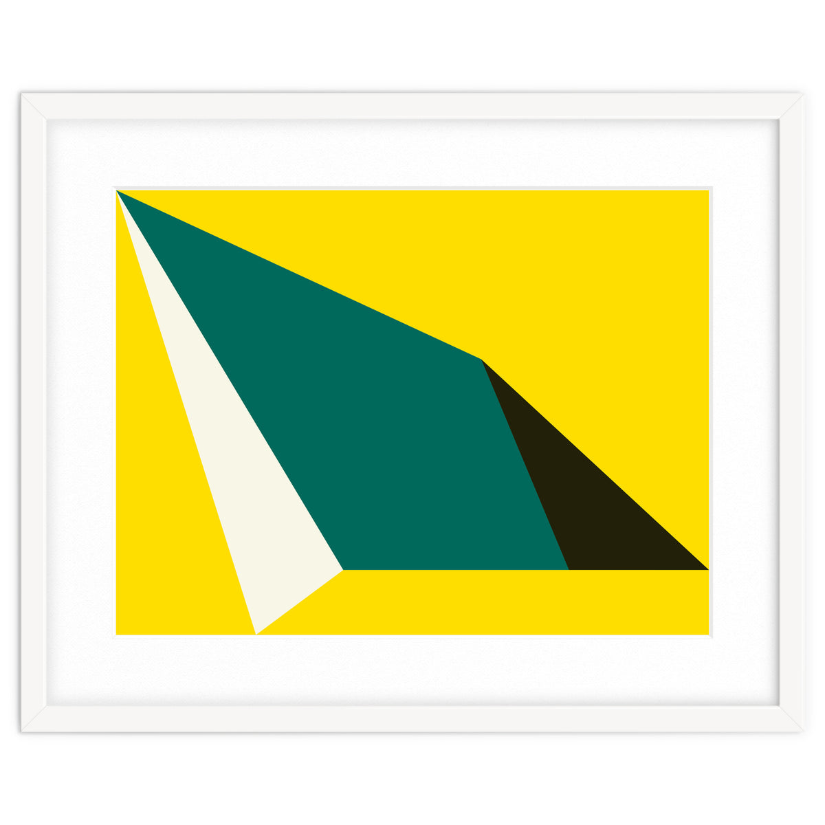 Geometric Shapes No. 74 - yellow, green & black