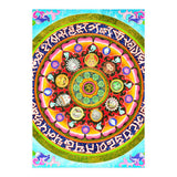 Chakra Mandala, Ayurveda Yoga Aum, Eclectic Colorful Bohemian Sun Sign Moon Sign Zodiac Astrology (Print Only) thumbnail