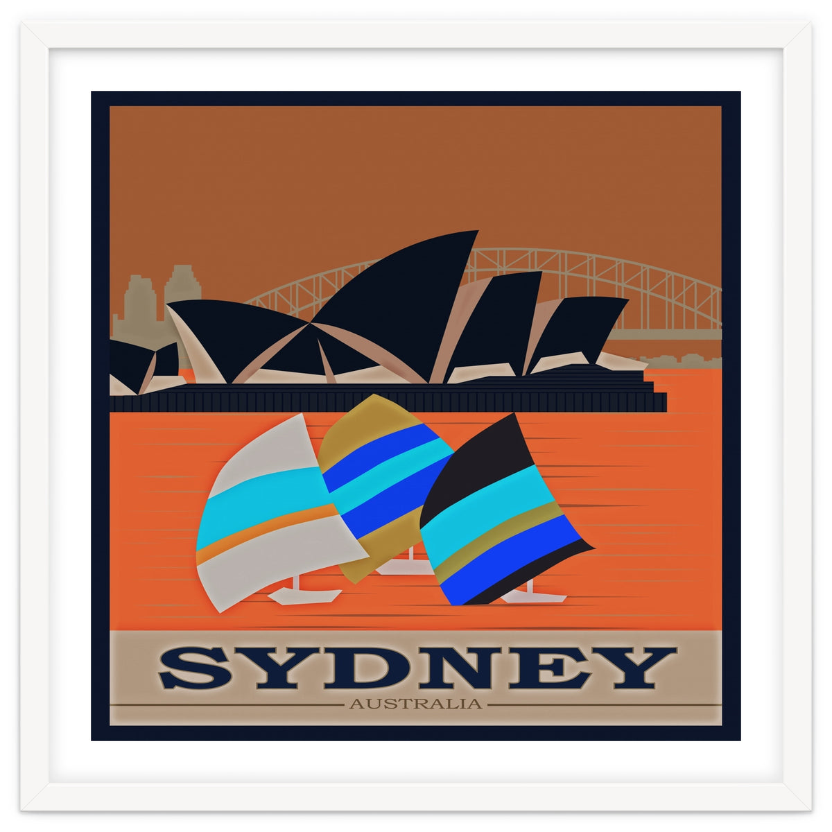 Sydney Australia Travel Poster