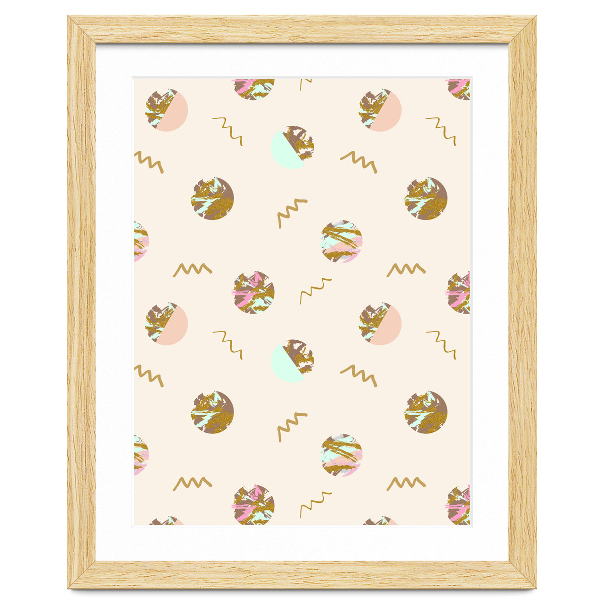 Abstract geometric vector painting