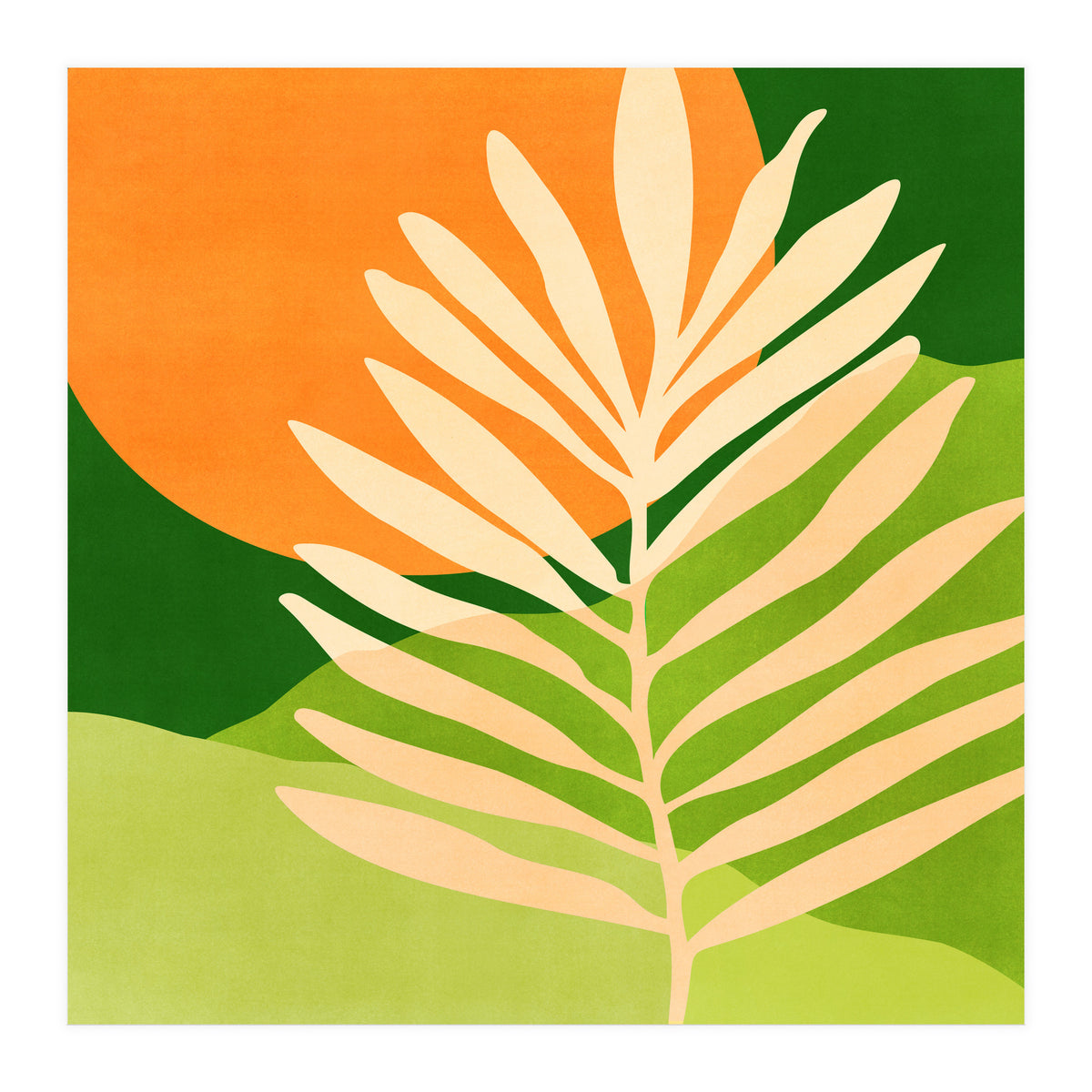 Sunny Palm Frond (Print Only)