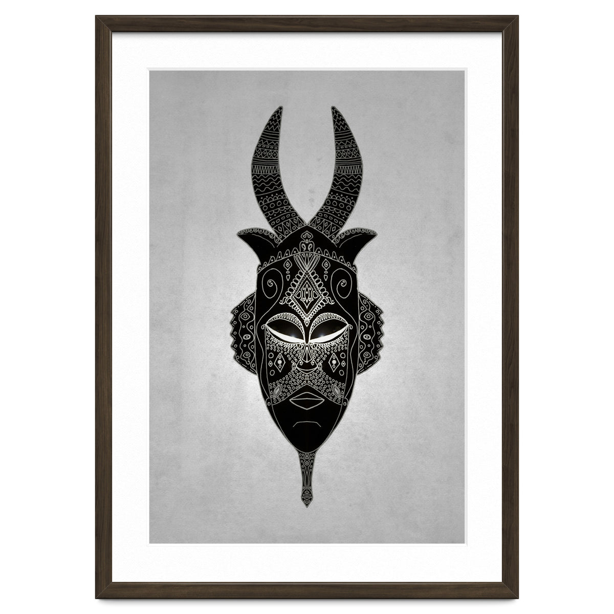 Horned Tribal Mask