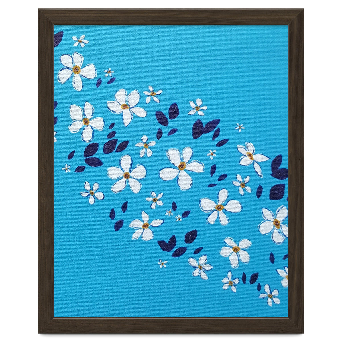 Flowers On Blue
