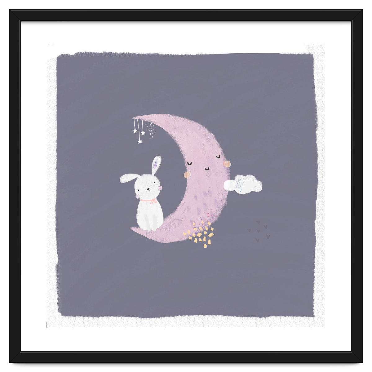 Baby Bunny And Moon