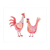 Hen And Cockerel (Print Only) thumbnail