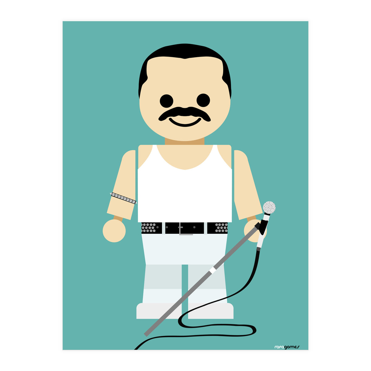 Freddie Mercury Toy (Print Only)