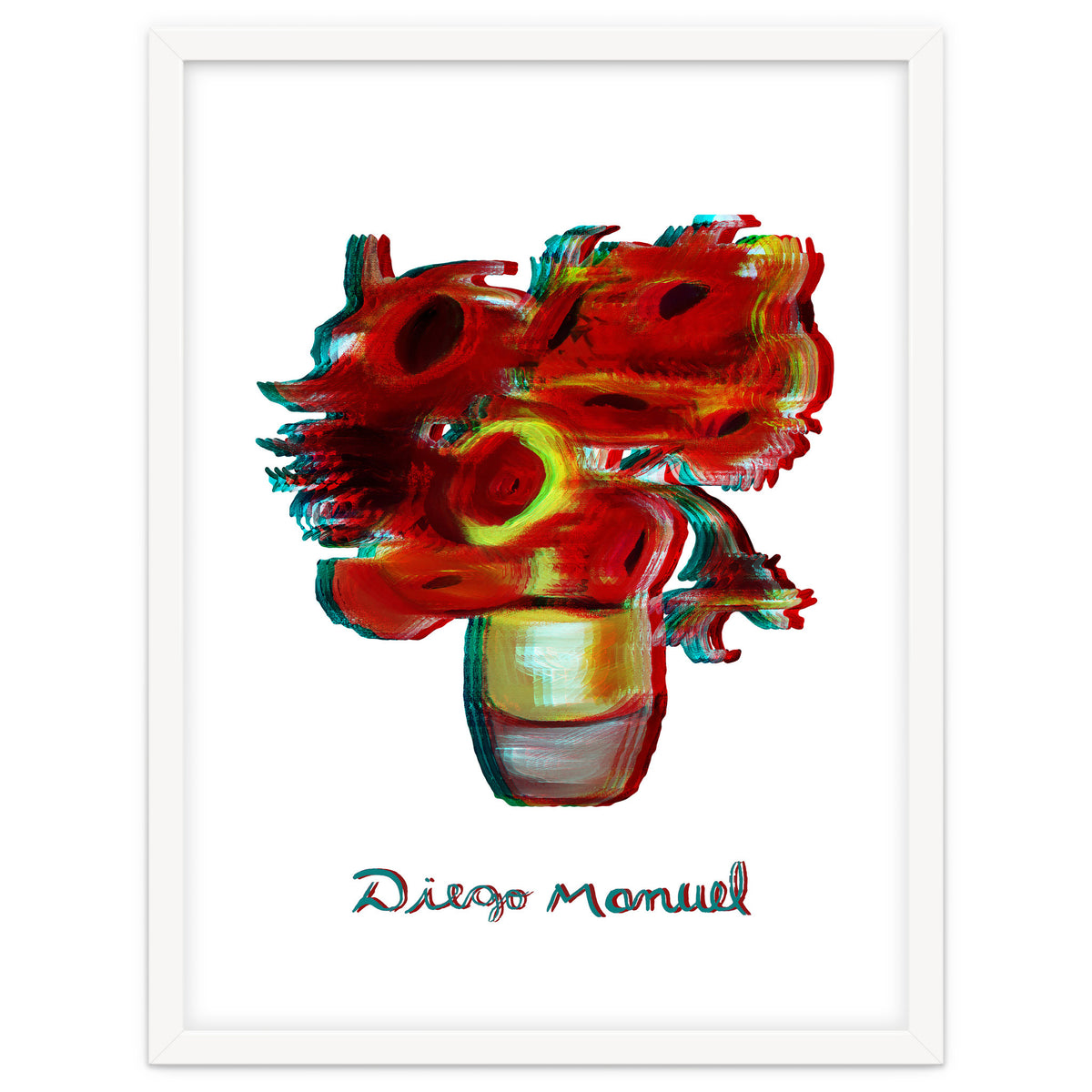 Florero Fondo Blanco