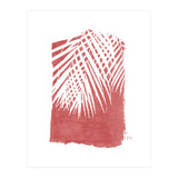 Palm Leaves On Red (Print Only) thumbnail