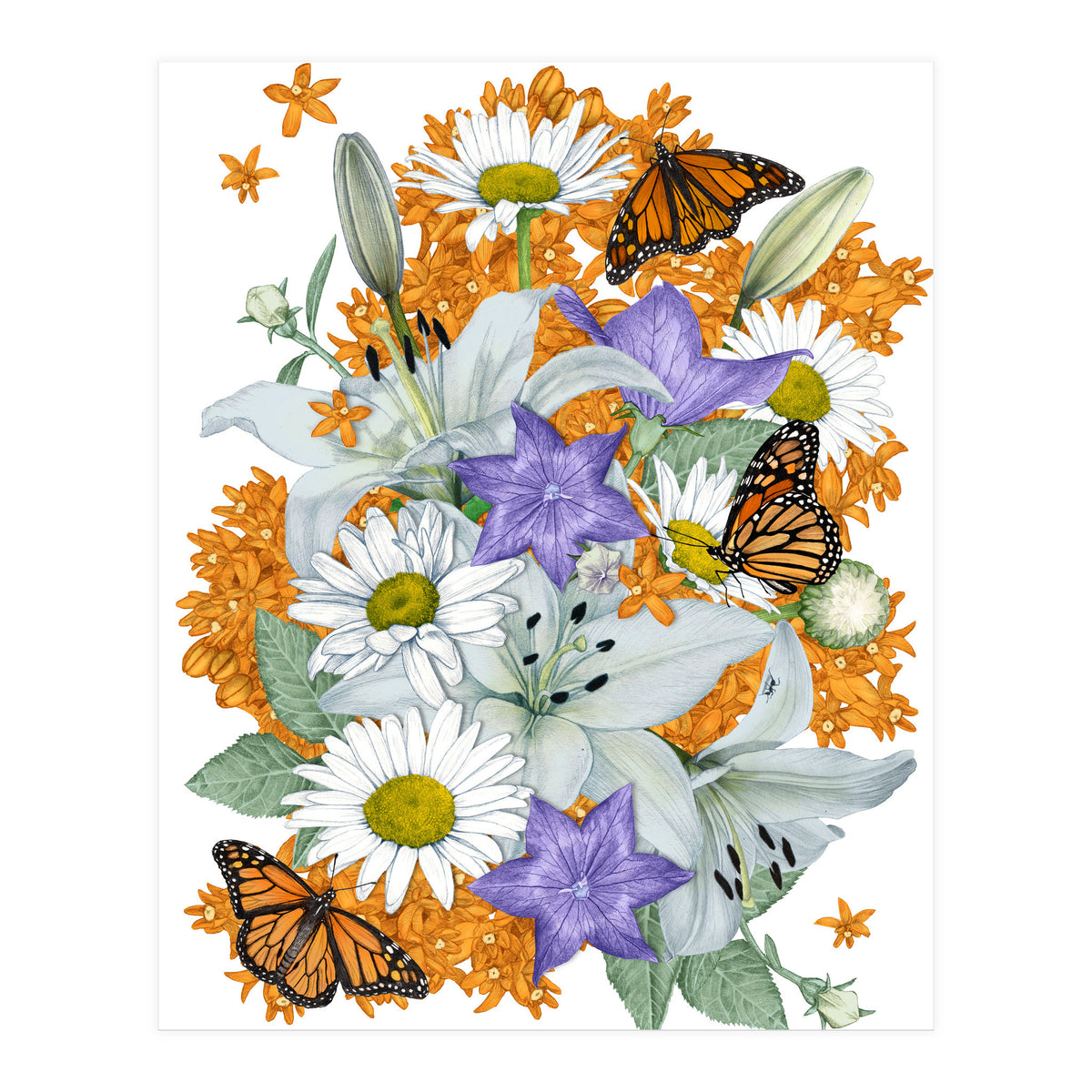 Lillies and Monarchs (Print Only)