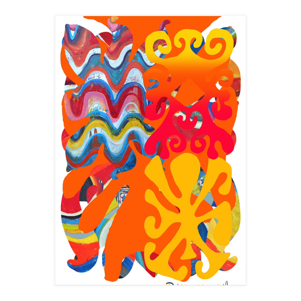 Pop Abstract Asimetrico 7 Copia (Print Only)