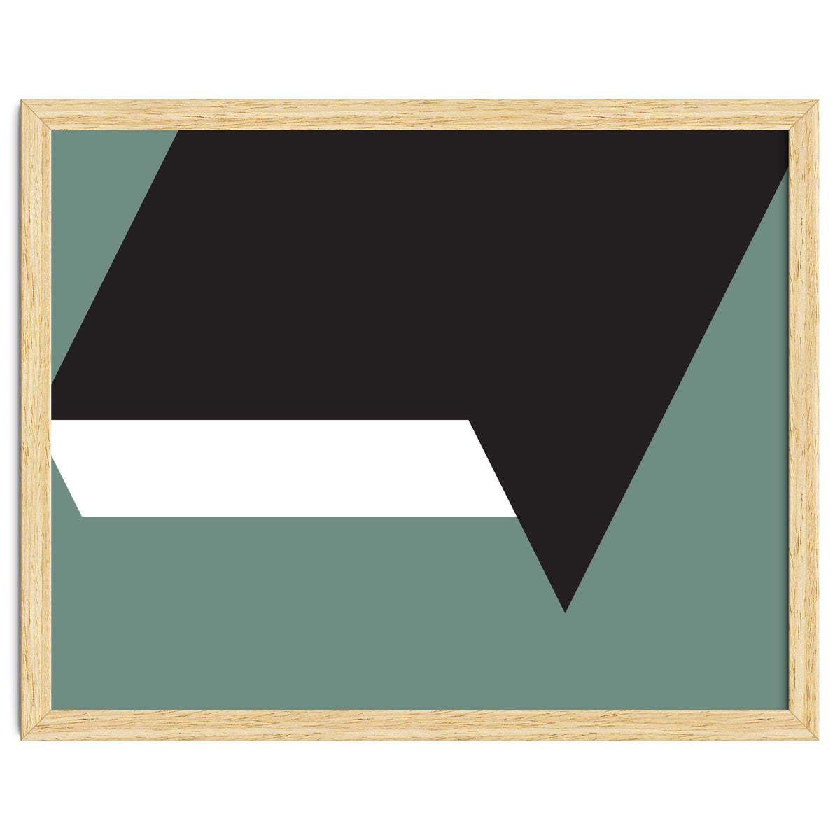 Geometric Shapes No. 85 - black, white & grey