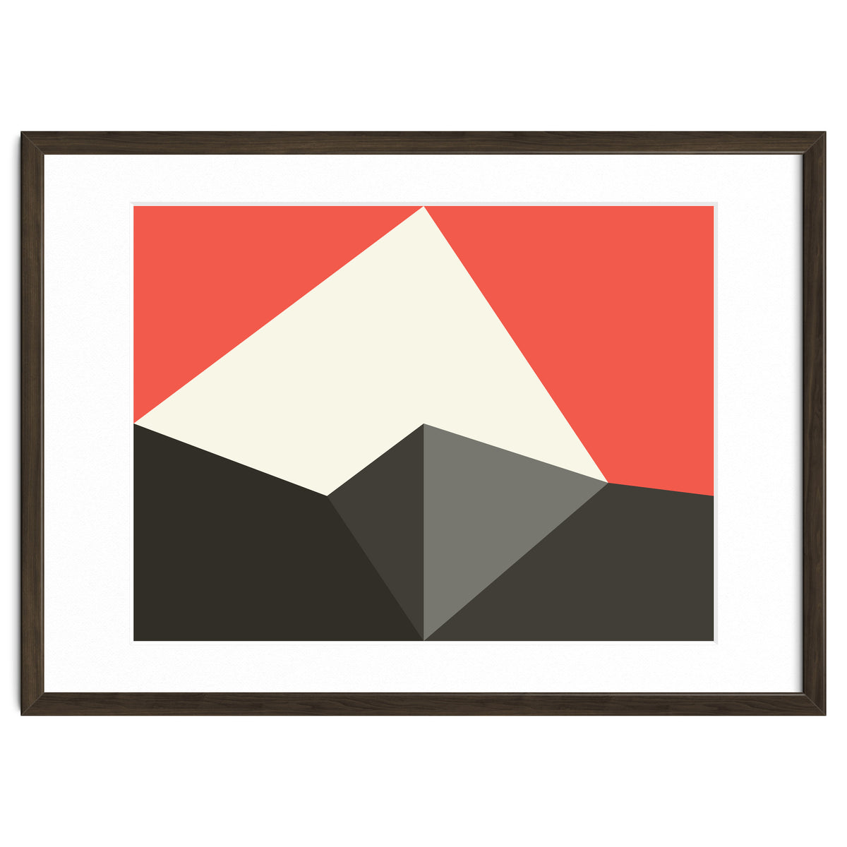 Geometric Shapes No. 77 - pink & grey