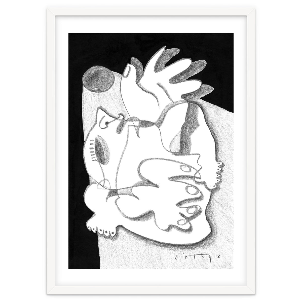 Dying in the Spotlight - b&w