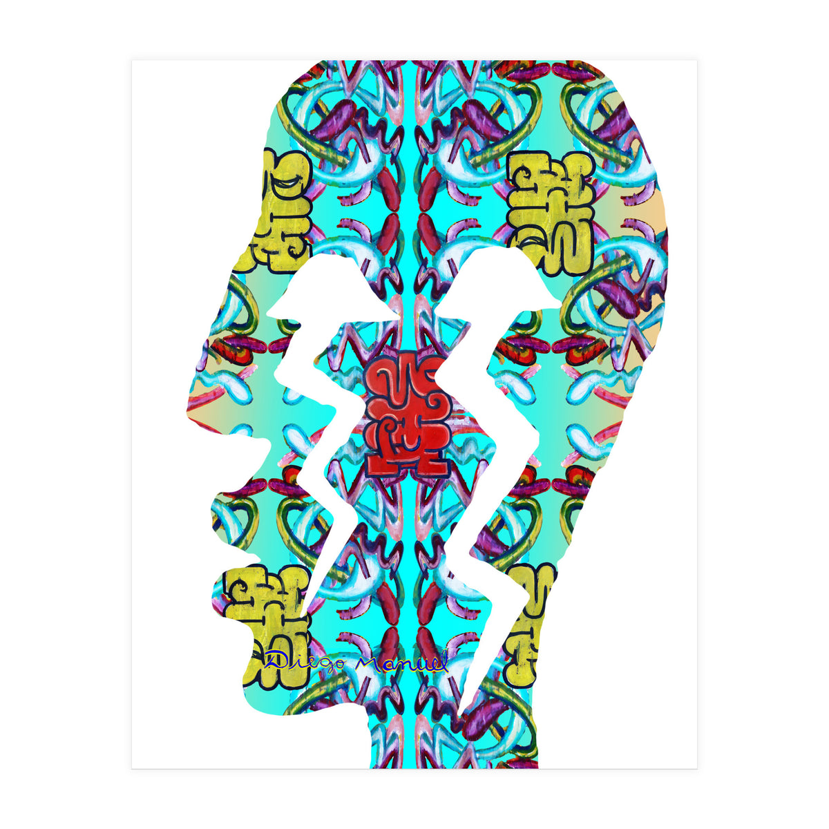 Perfil Con Rayos 6 (Print Only)