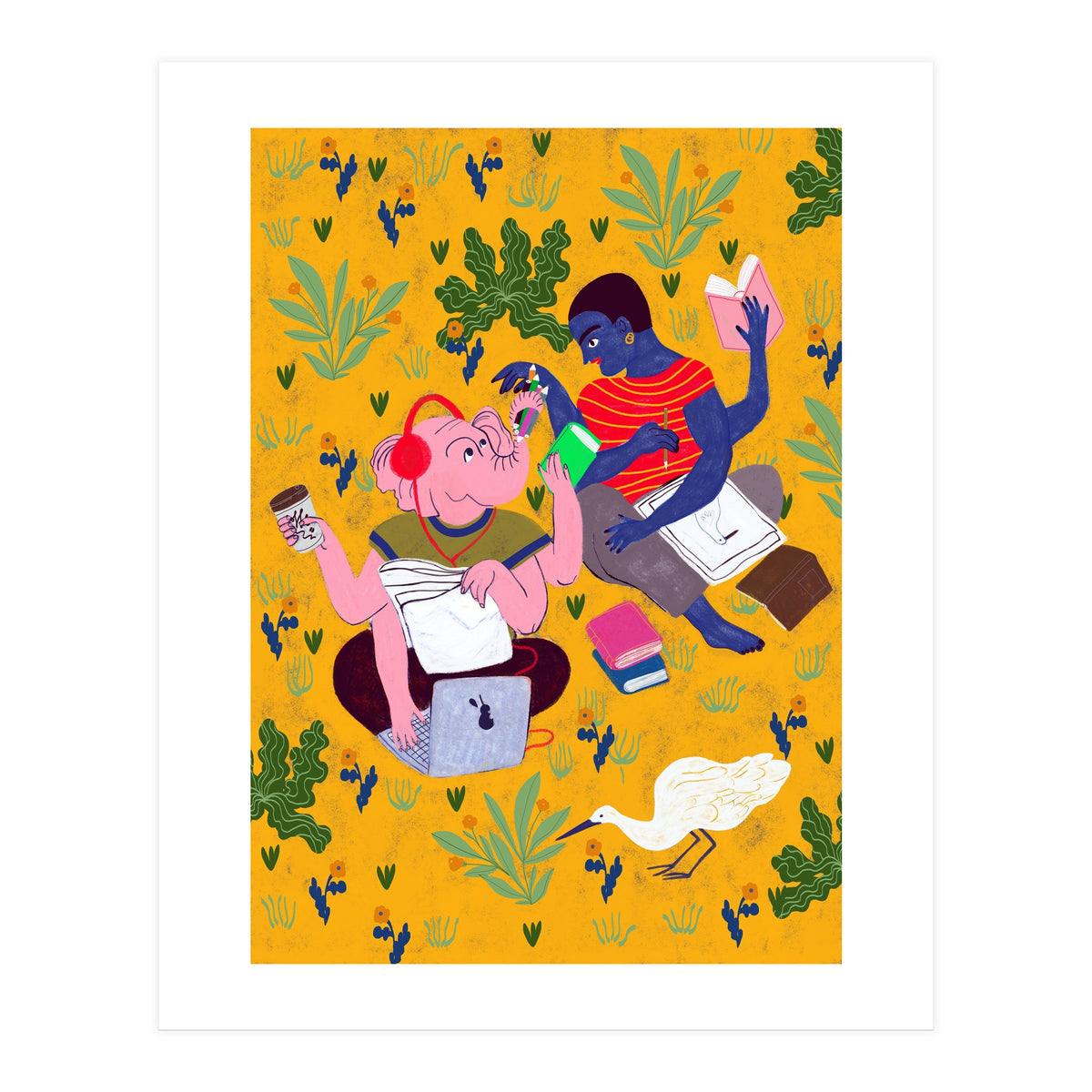 Sketching In The Park (Print Only)