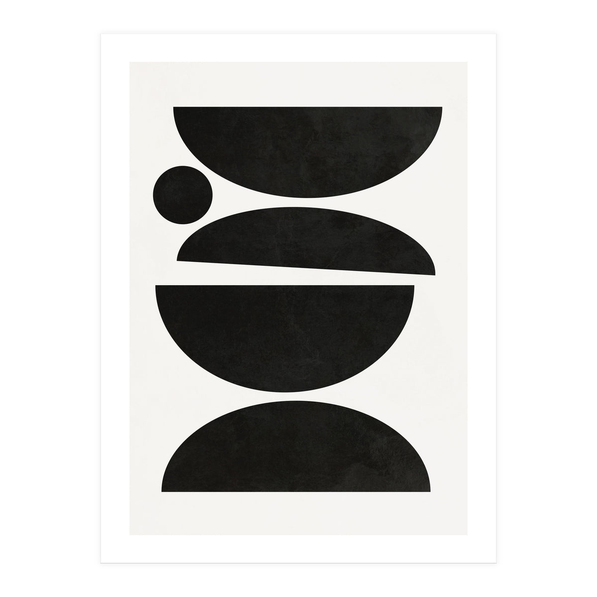 ABSTRACT AND GEOMETRIC SHAPES 01BW (Print Only)