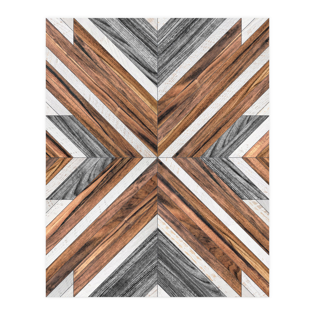 Urban Tribal Pattern No.4 - Wood (Print Only)