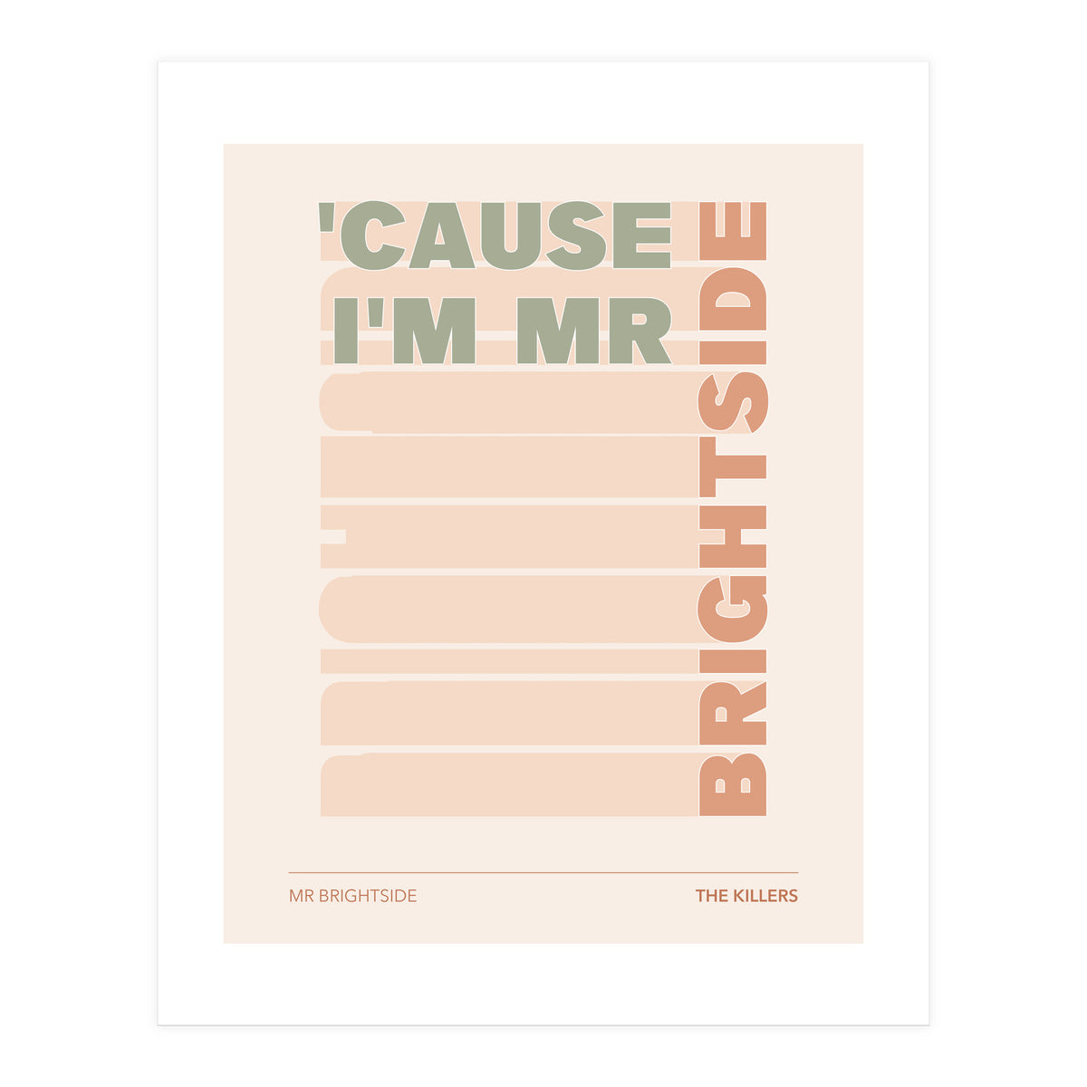 The Killers - Mr Brightside (Print Only)