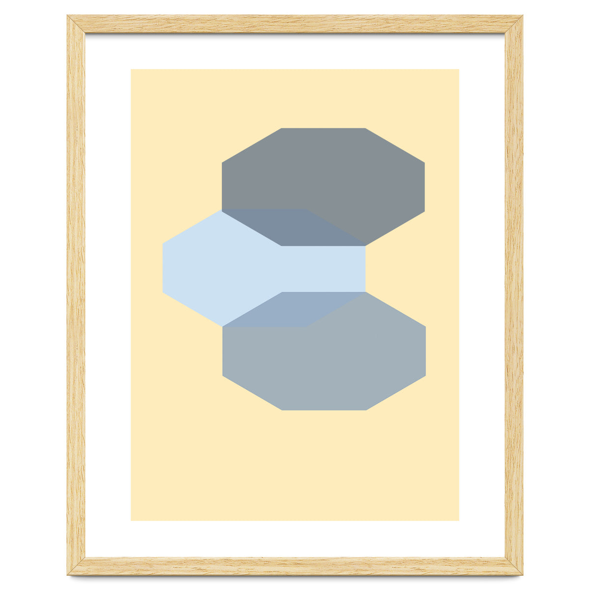 Blue shapes abstract