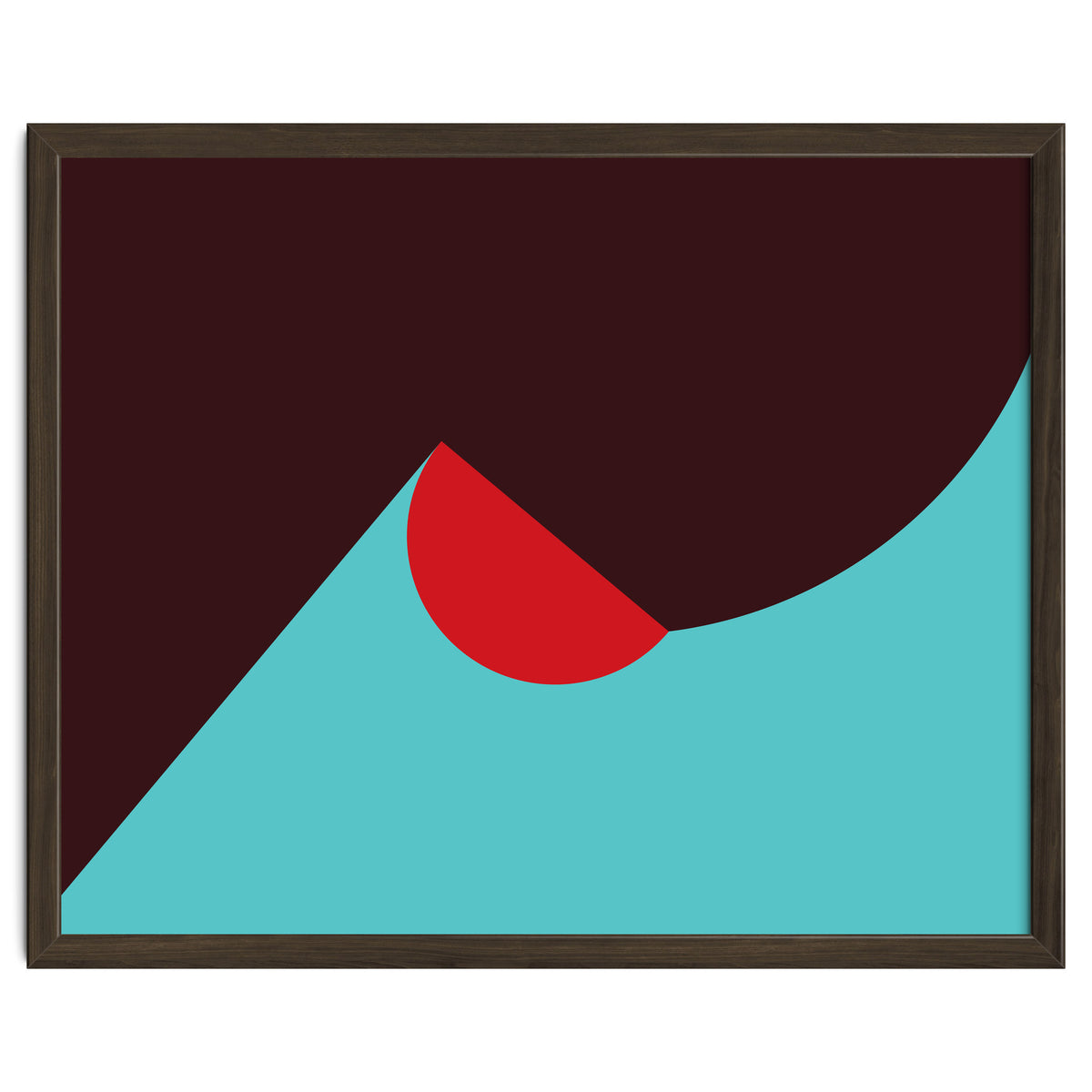 Geometric Shapes No. 8 - blue, purple & red