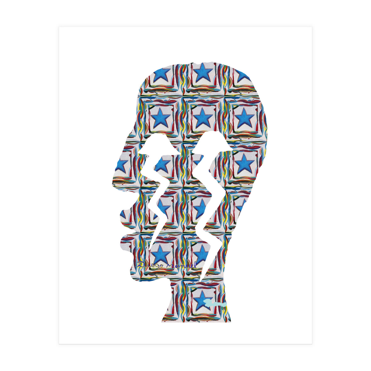 Perfil Con Rayos 12  (Print Only)