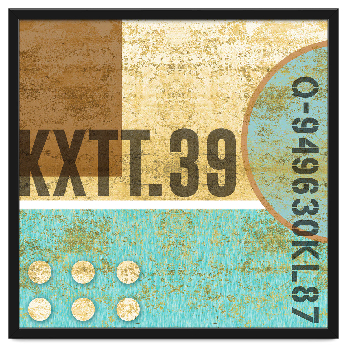 Abstract Industrial Sand And Blue