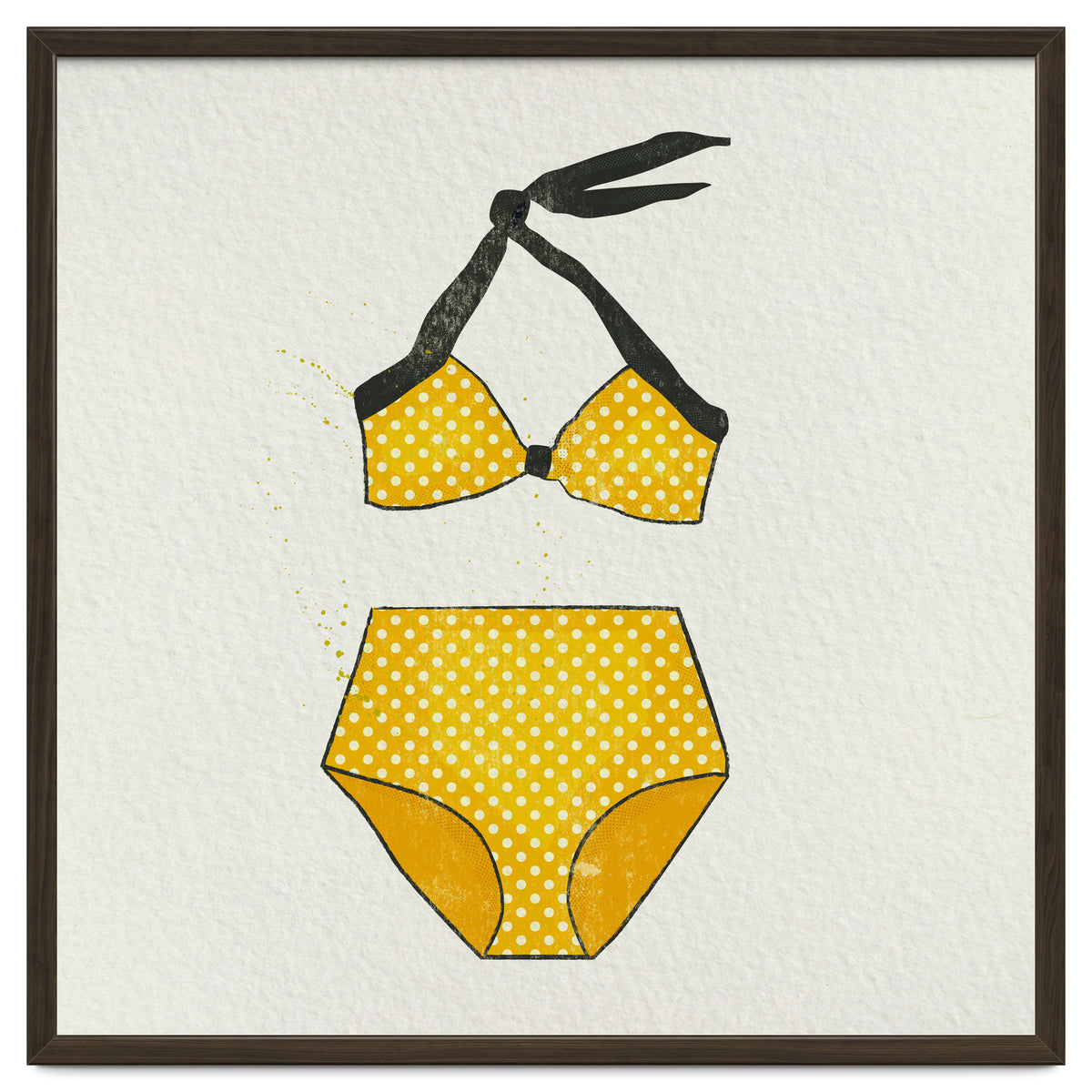 Yellow polka dot bikini