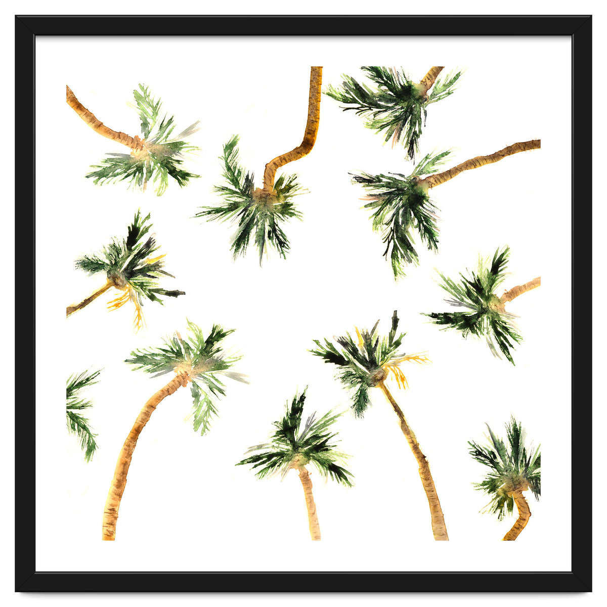 Under the coconut palms || watercolor