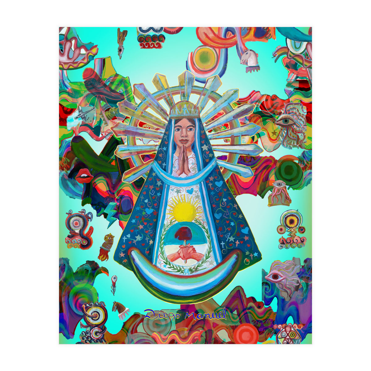 Virgen Y Graffiti 26 (Print Only)