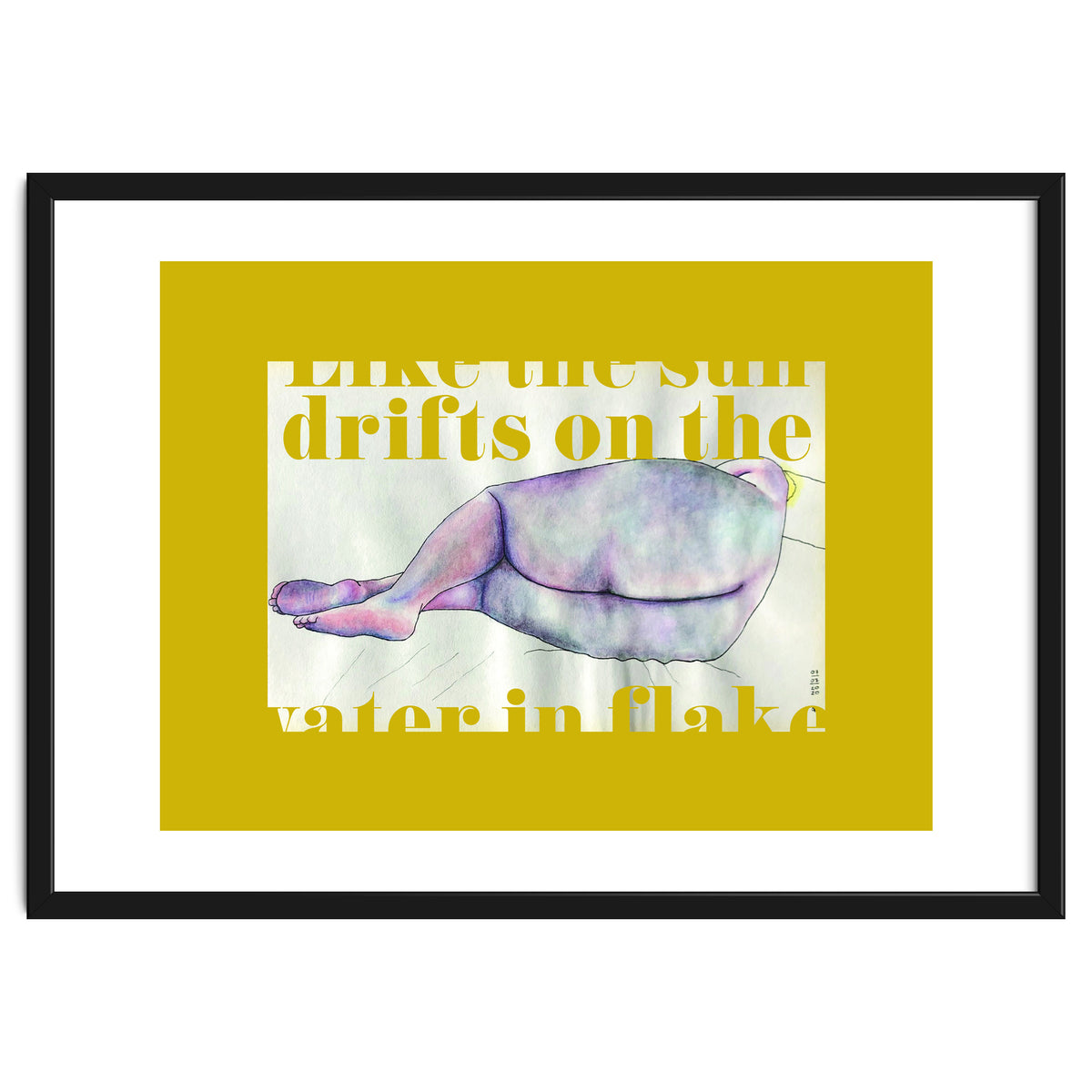 Like The Sun Drifts On The Water In Flakes