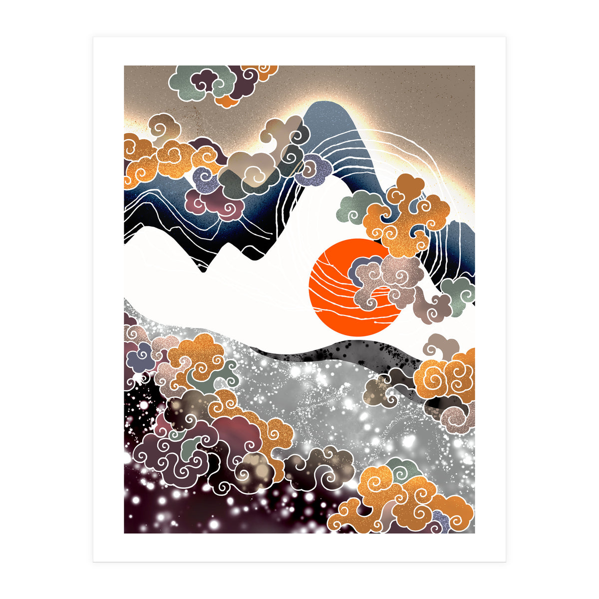 Sunset afterglow (Print Only)