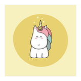 Kawaii Cute Unicorn (Print Only) thumbnail