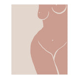 Female nude closeup line-a (Print Only) thumbnail