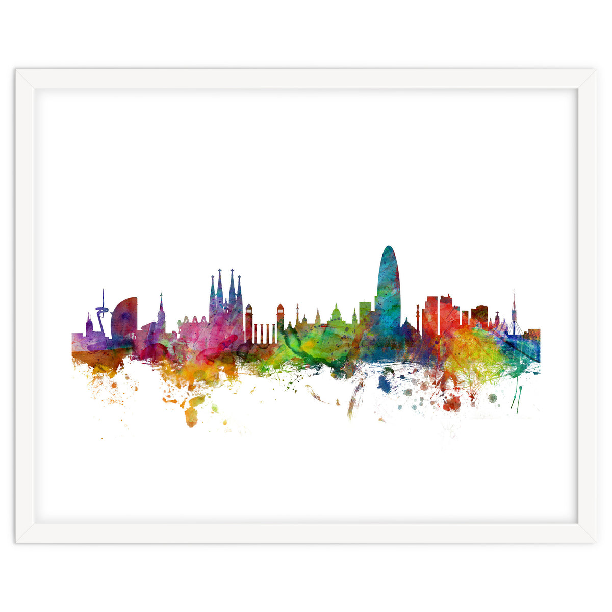 Barcelona Spain Skyline
