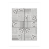 My Favorite Geometric Patterns No.21 - Grey (Print Only) thumbnail