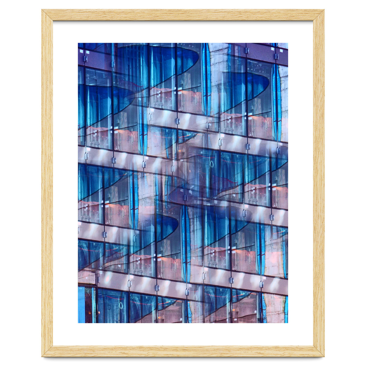 Blue Skyscraper Abstract