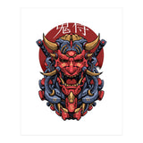 Japanese Oni Samurai (Print Only) thumbnail