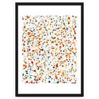 Tan Terrazzo | Eclectic Quirky Confetti Painting | Celebration Colorful Boho Happy Party Graphic