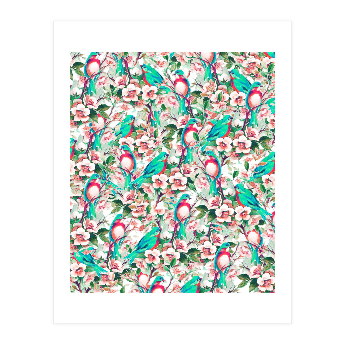 Birds & Flowers (Print Only)