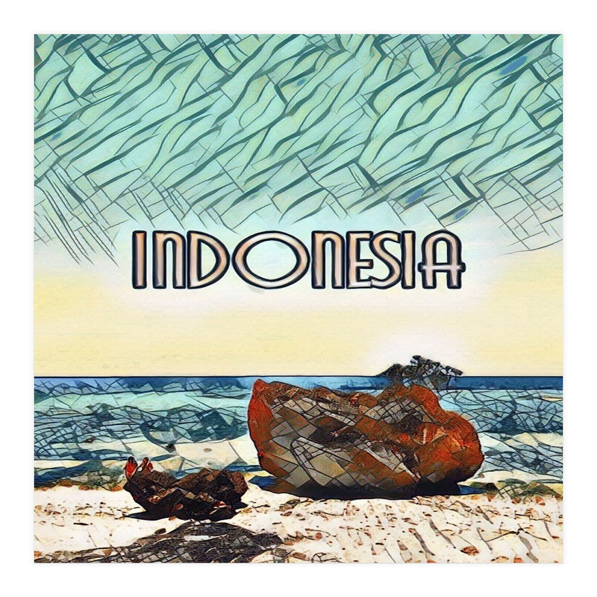 Labuan Sait Beach, Indonesia. (Print Only)