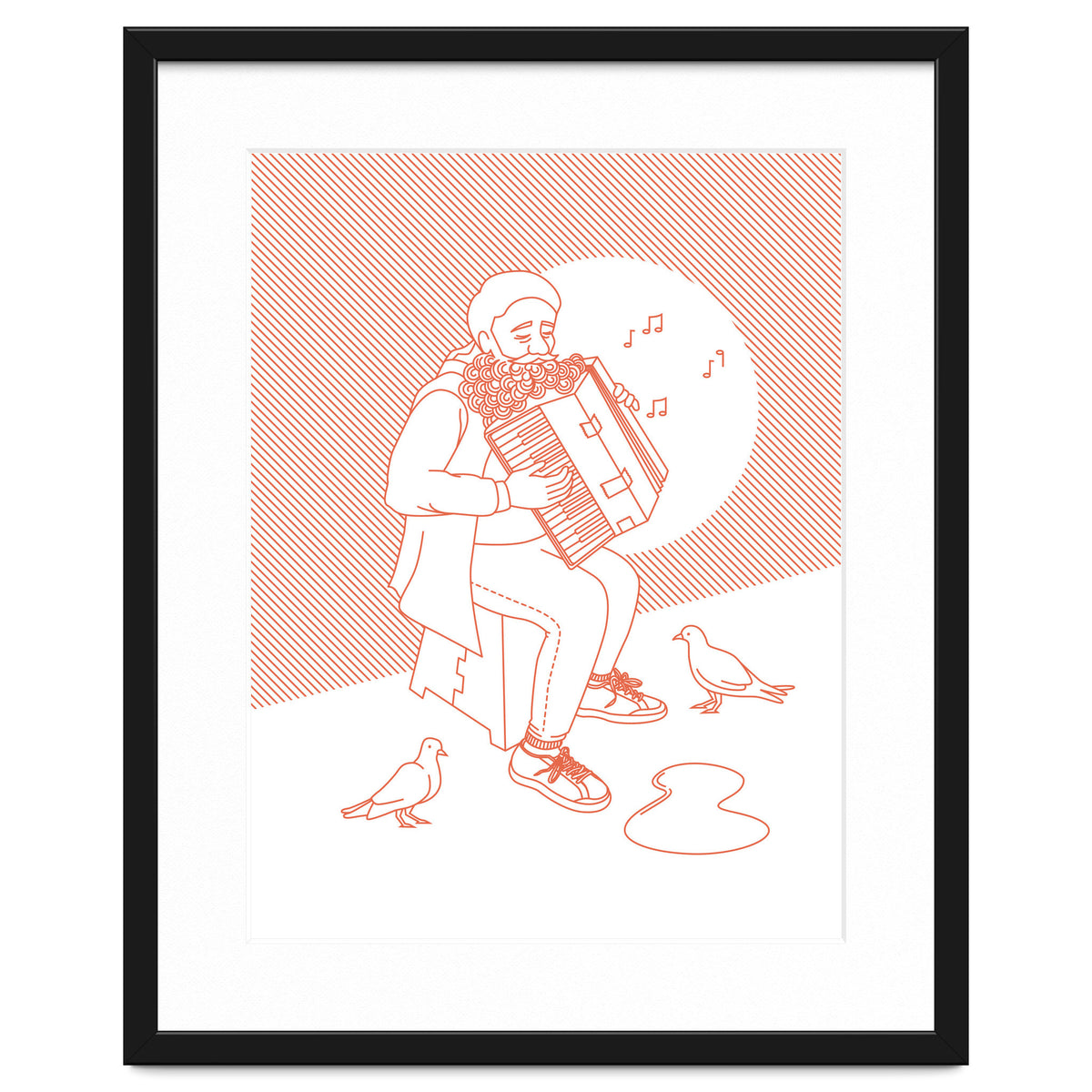 "For Love Not Money" in Orange