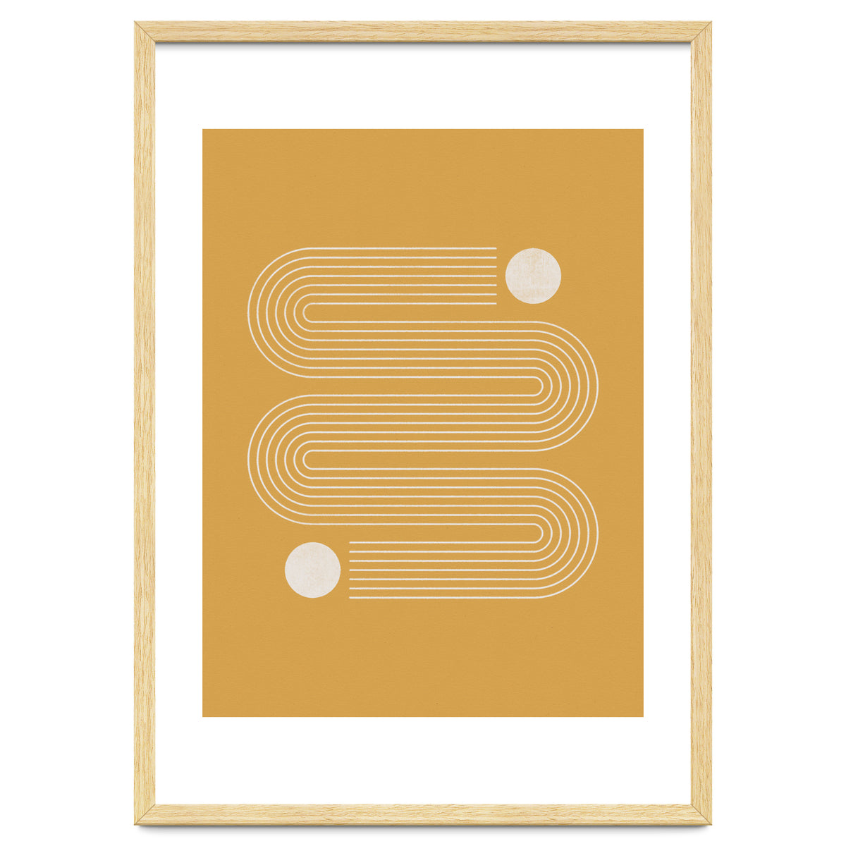 Mid-Century Modern No.20 - Woodblock Print