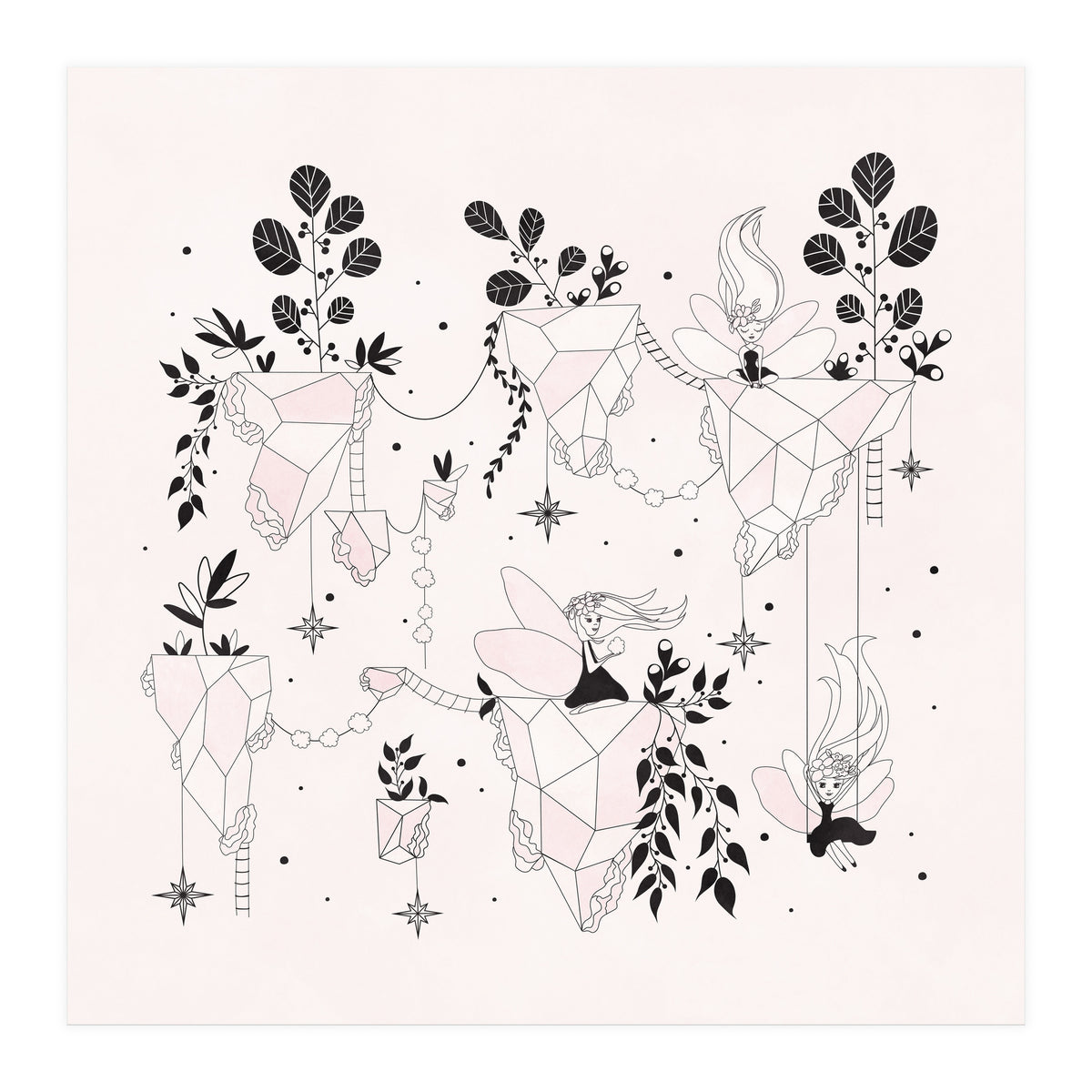 Fairy Flying Island Wonderland (Print Only)