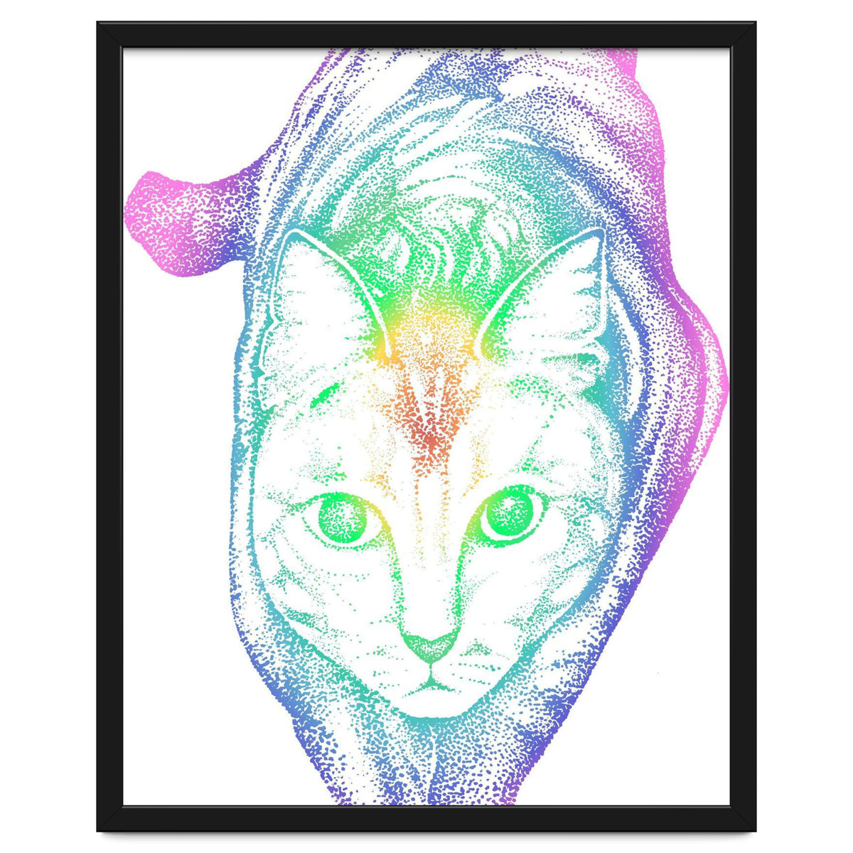 Rainbow Pastel Cat
