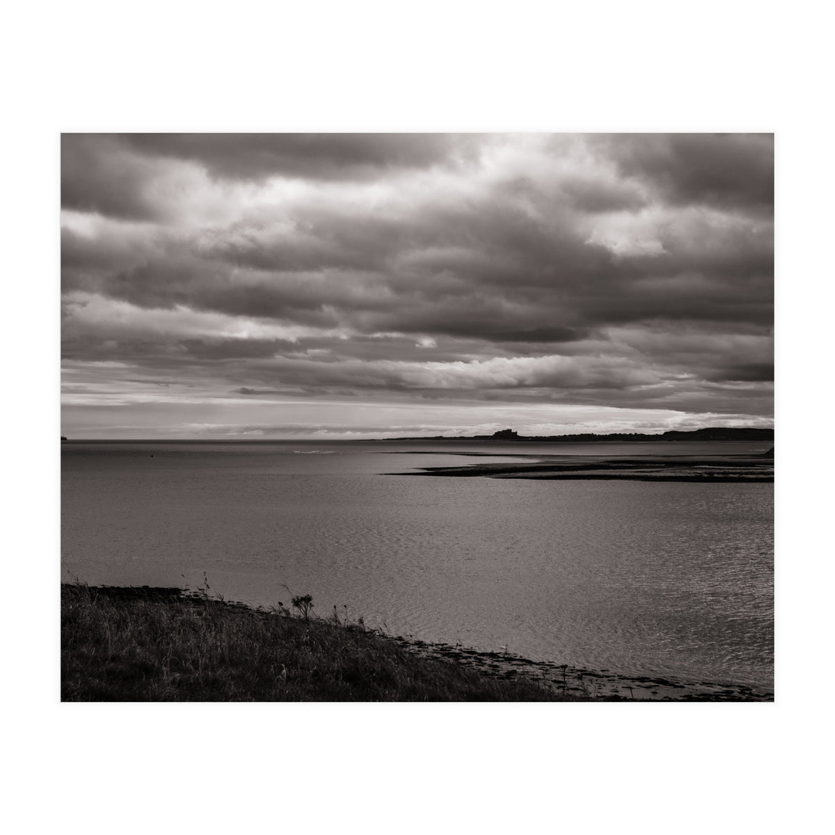 Bamburgh Castle from Holy Island (Print Only)
